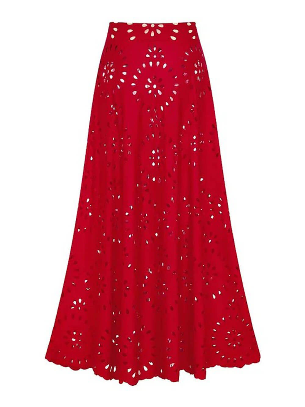 Elegante Bloem Hollow Eendelig Badpak en Rok
