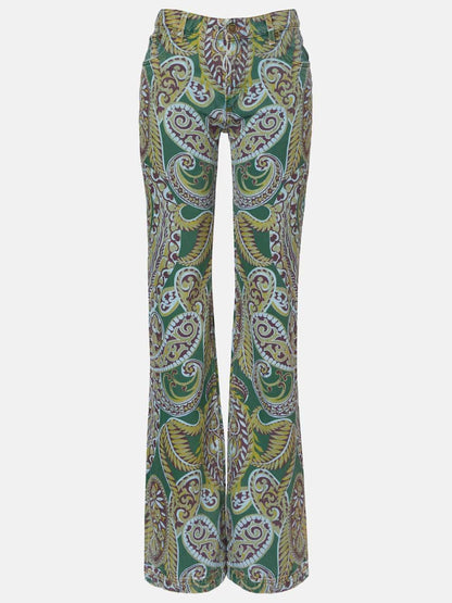 Delicate Bloemige Plissé Chiffon Blouse High-Waist Rechte Broek Set