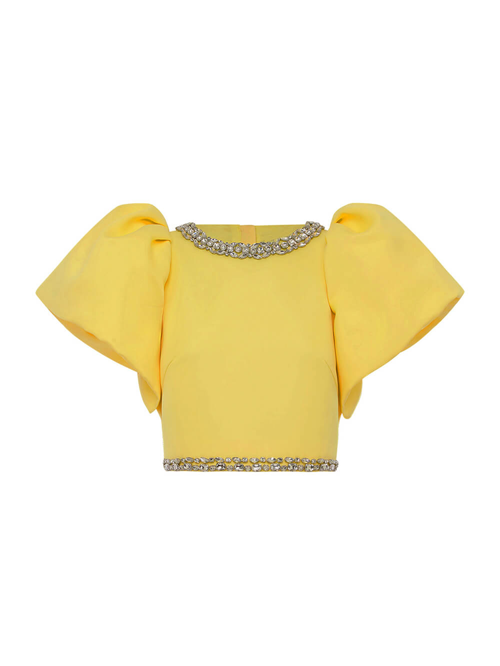 Exquise Top met Pofmouwen en Maxi Rok met Split
