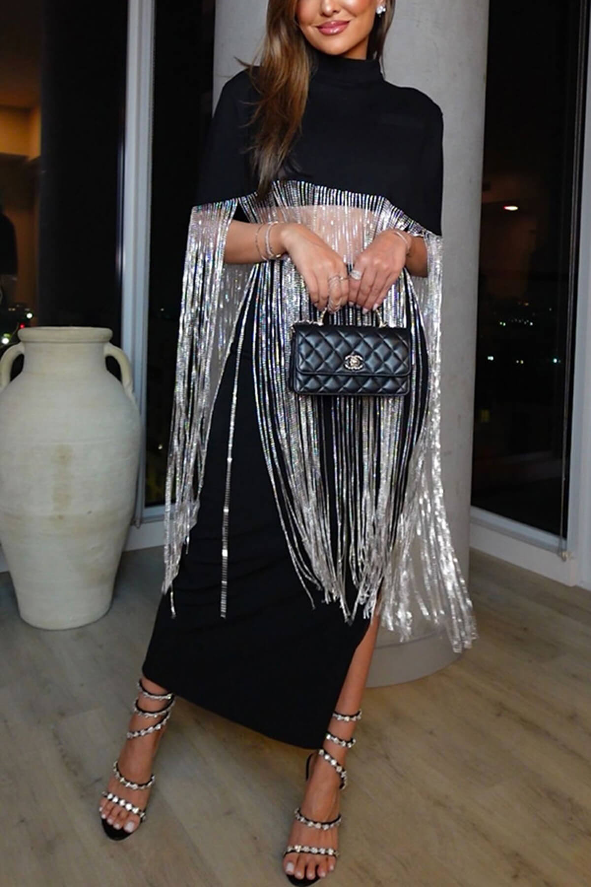 Mode Quasten Patchwork Losse Feesttop