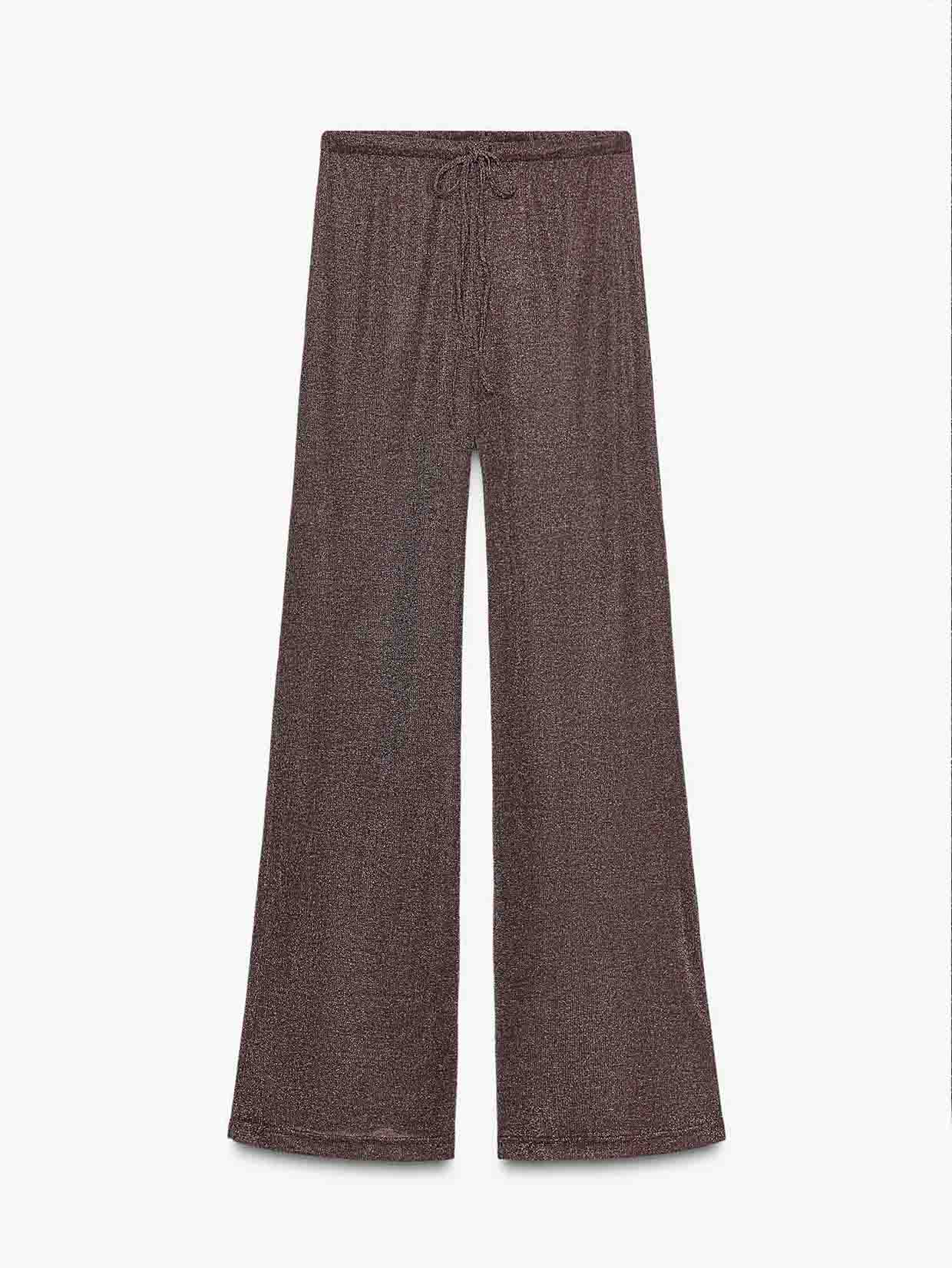 Exquise Asymmetrische Shawl Broek Twee-Delige Set