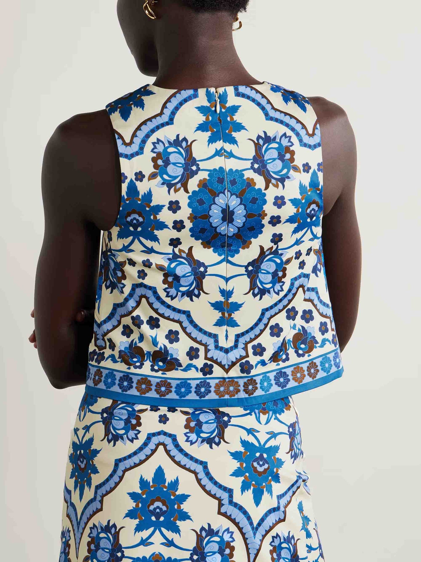 Unieke Exquisite Bloemenprint Shorts en Vest Twee-delige Set