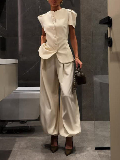 Elegante Kantoor Twee-Delige Pak Set