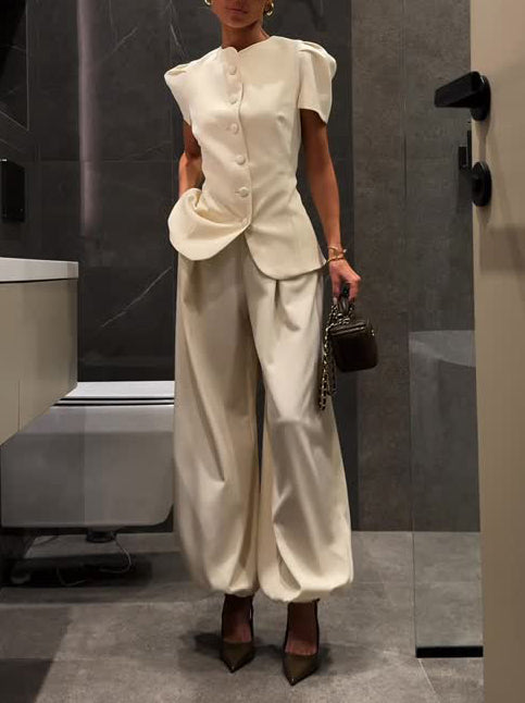 Elegante Kantoor Twee-Delige Pak Set