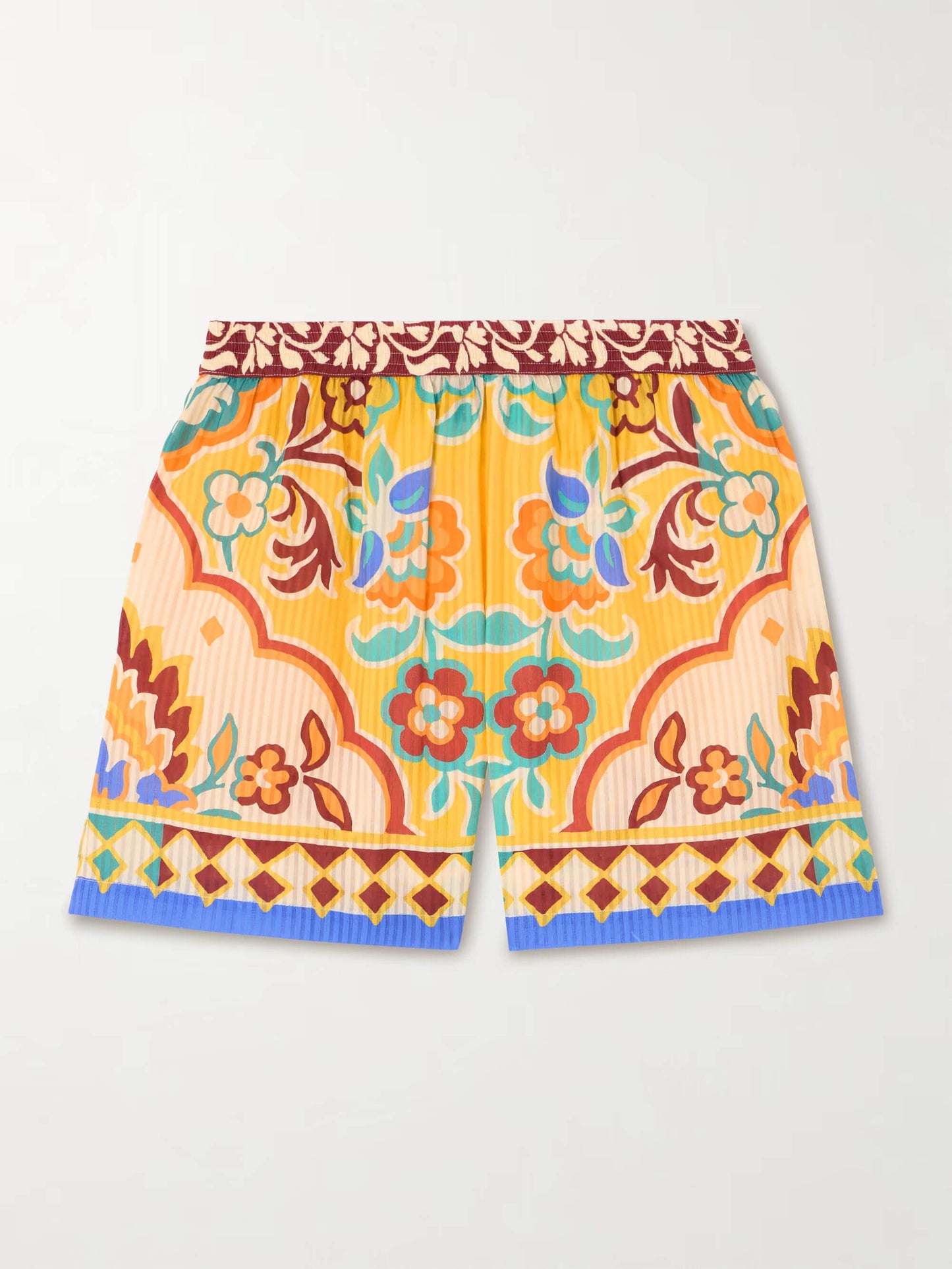Etnische Print Satijnen Haltertop En Shorts Set