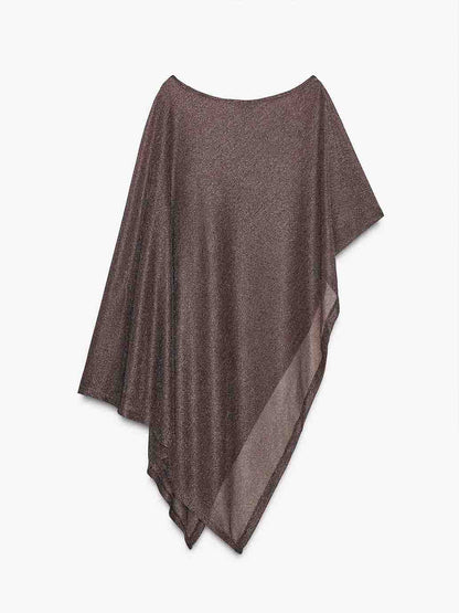 Exquise Asymmetrische Shawl Broek Twee-Delige Set