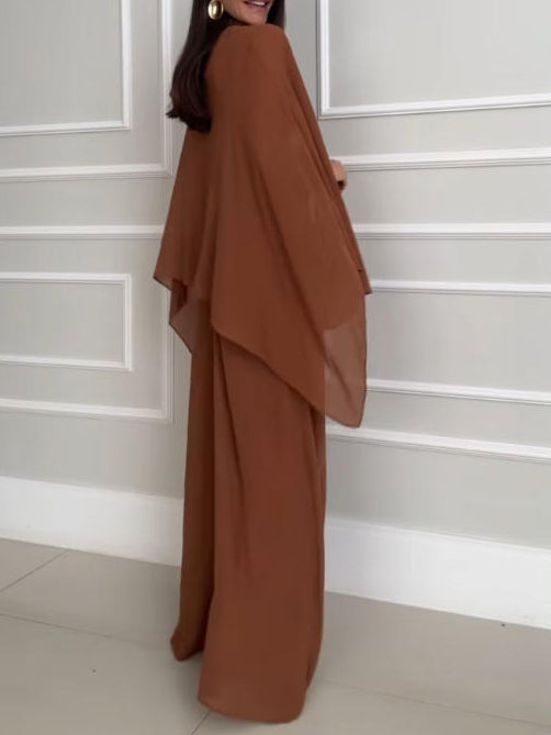 Exquise Onregelmatige Chiffon Vloeiende Top Twee-delige Sets