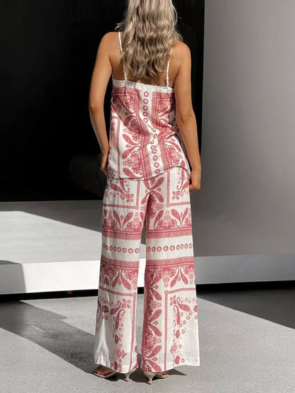 Moderne Unieke Bloemenprint Riem Tops