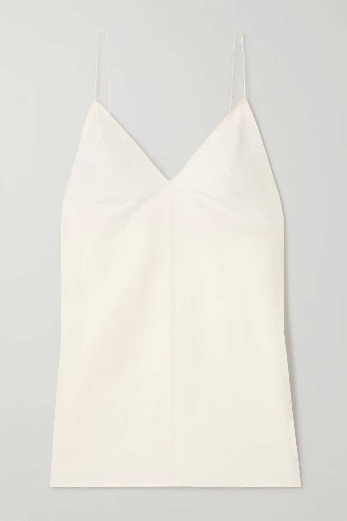 Exquise Rugloze Camisole Top en Geplooide Gedrukte Satijnen Twill Rok Set