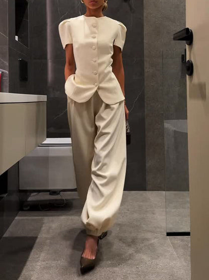Elegante Kantoor Twee-Delige Pak Set