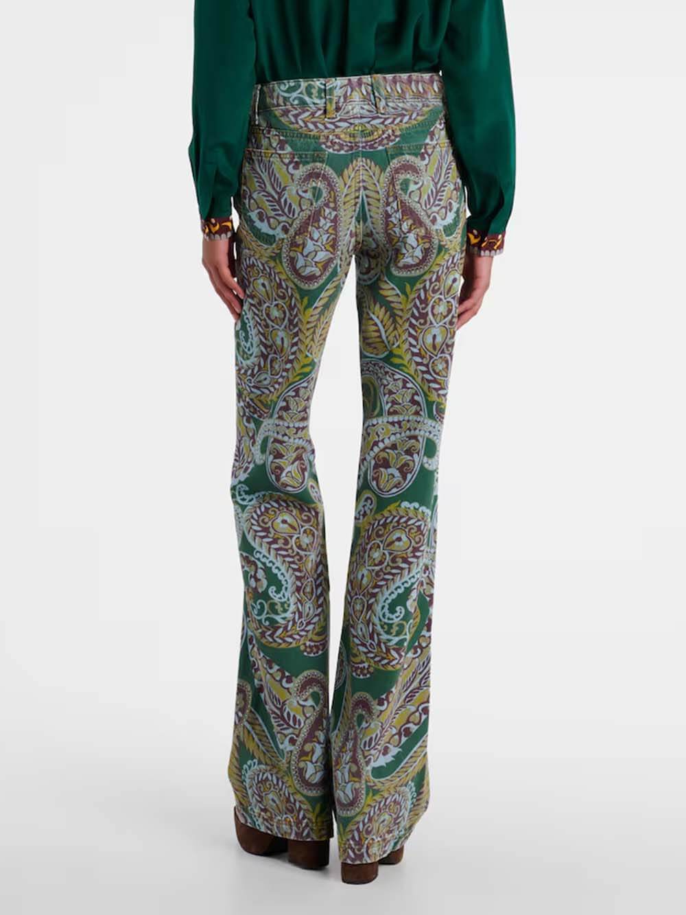 Delicate Bloemige Plissé Chiffon Blouse High-Waist Rechte Broek Set