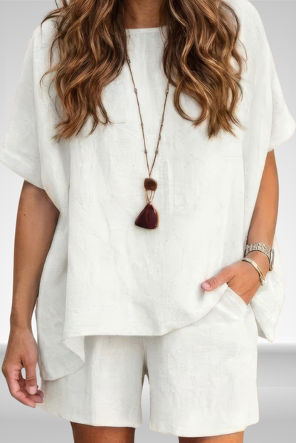 Rosalie | Linnen Shirt & Shorts Set