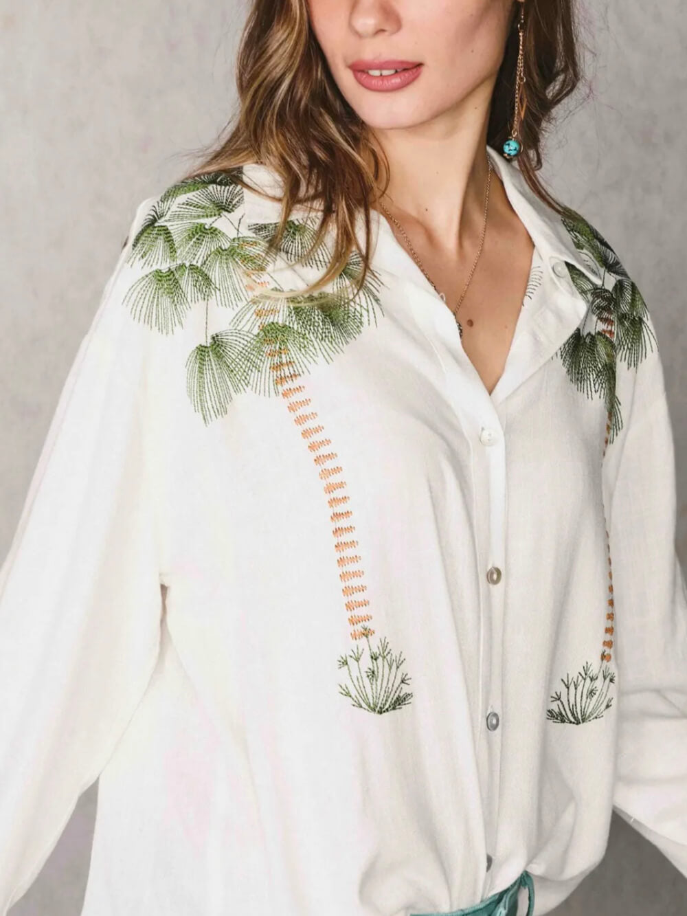Zomer Tropische Stijl Unieke Print Losse Tops