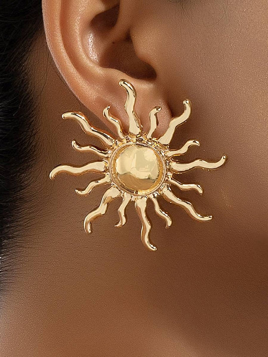 Vintage Zonne Stud Oorbellen