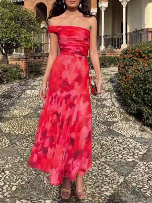 Uniek Gedrukt Tube Top En Rok Twee-Delige Set
