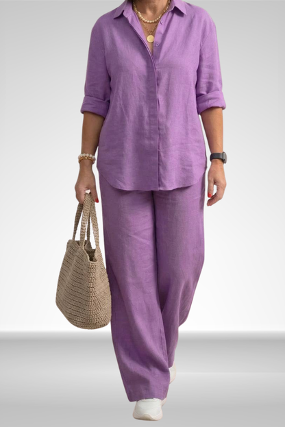 Isadora | Linnen Shirt & Broek Set