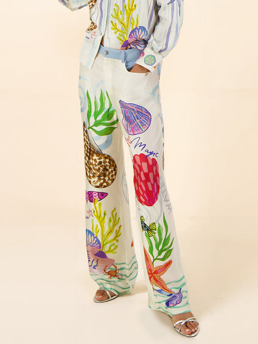 Ocean Themaprint Broek