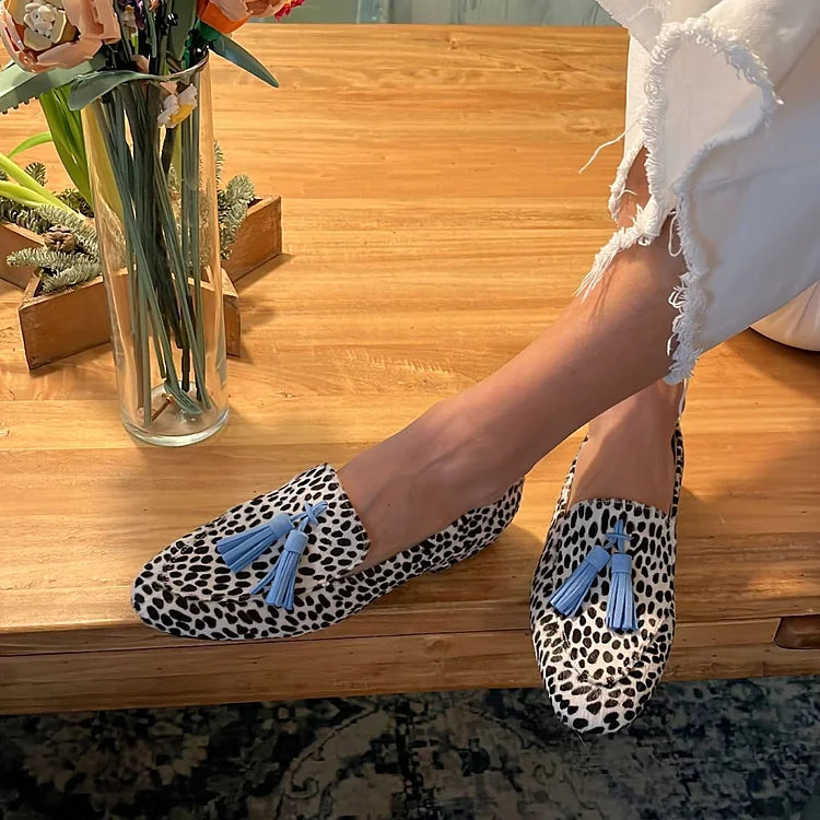 Martha | Orthopedische Loafer met blauwe Kwast