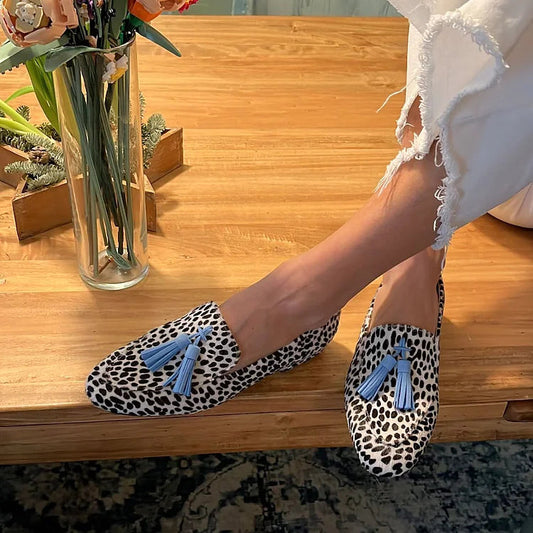 Martha | Orthopedische Loafer met blauwe Kwast