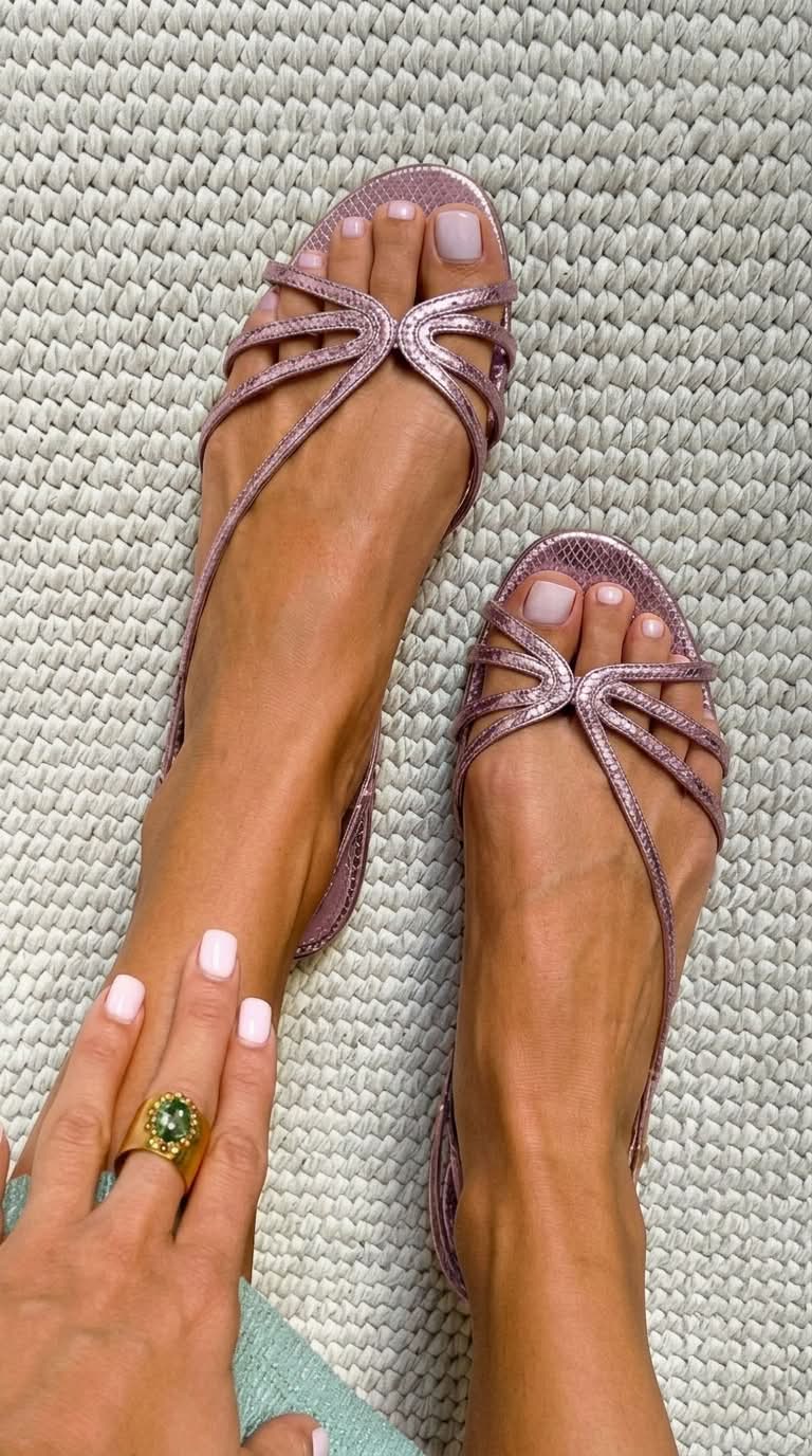Ginevra Gouden Sandalen Zomerse Elegant
