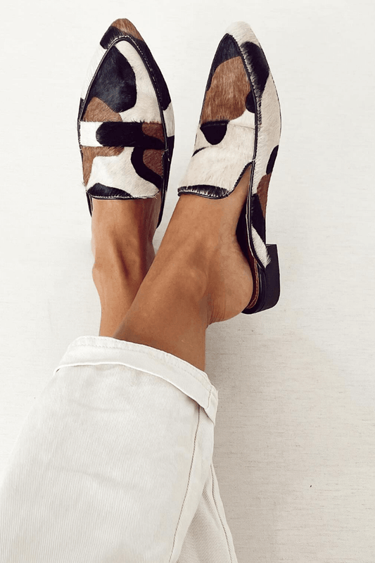Annie | Slipper met abstract patroon