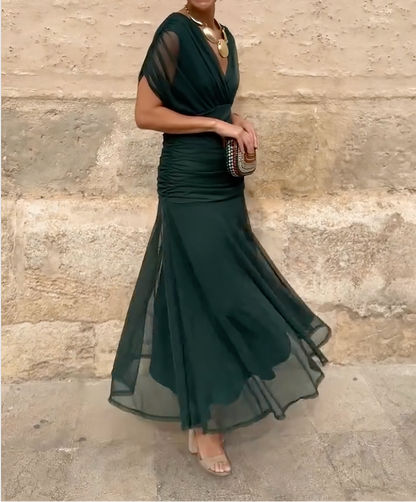 Lady™ - Elegante Maxijurk voor feestelijke gelegenheden met V-hals