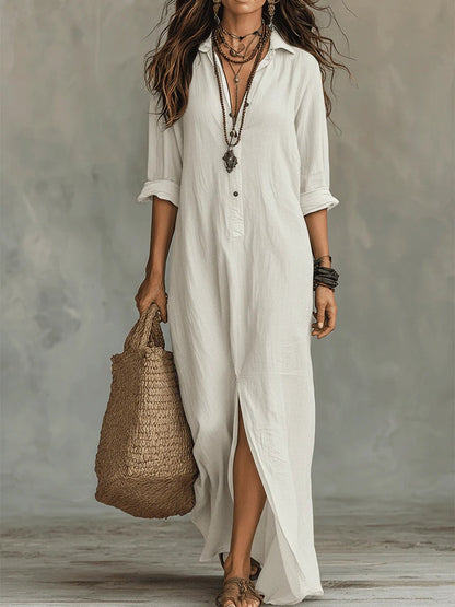 Soline | Oversized Zwarte Maxi Jurk