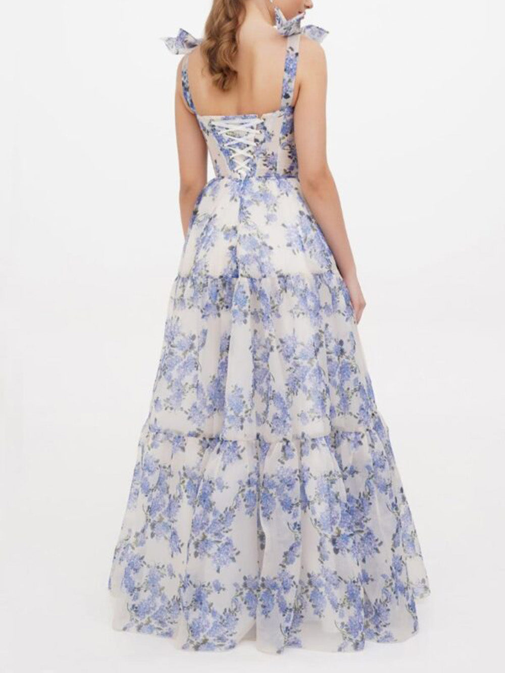 Bloem Maxi Tie-strap Jurk