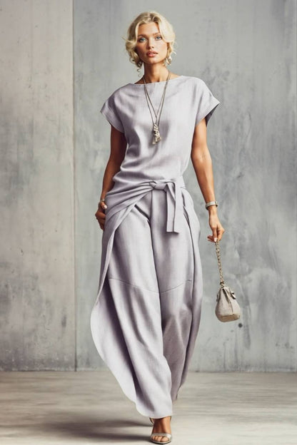 Korte Mouwen Top En Cocoon Broek Set