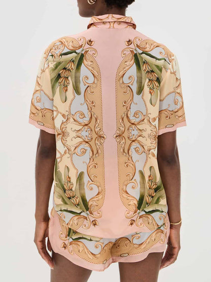 Retro Botanische Kaleidoscoop Print Twee-Delige Set