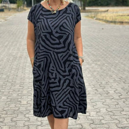 Alie™ - Zomerkleed met Ronde Hals