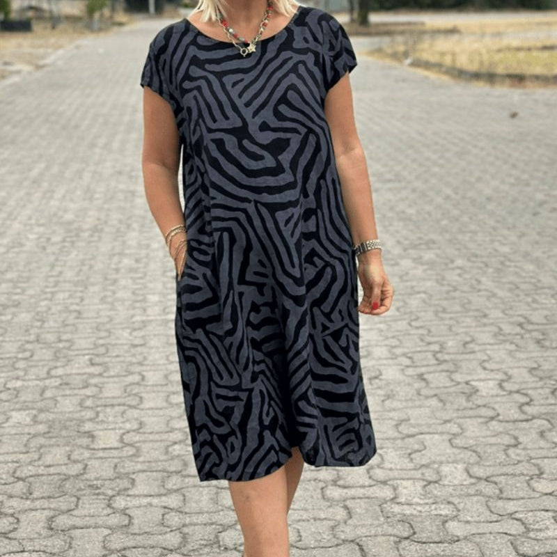 Alie™ - Zomerkleed met Ronde Hals