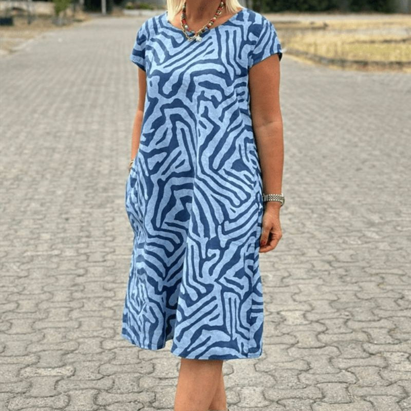Alie™ - Zomerkleed met Ronde Hals