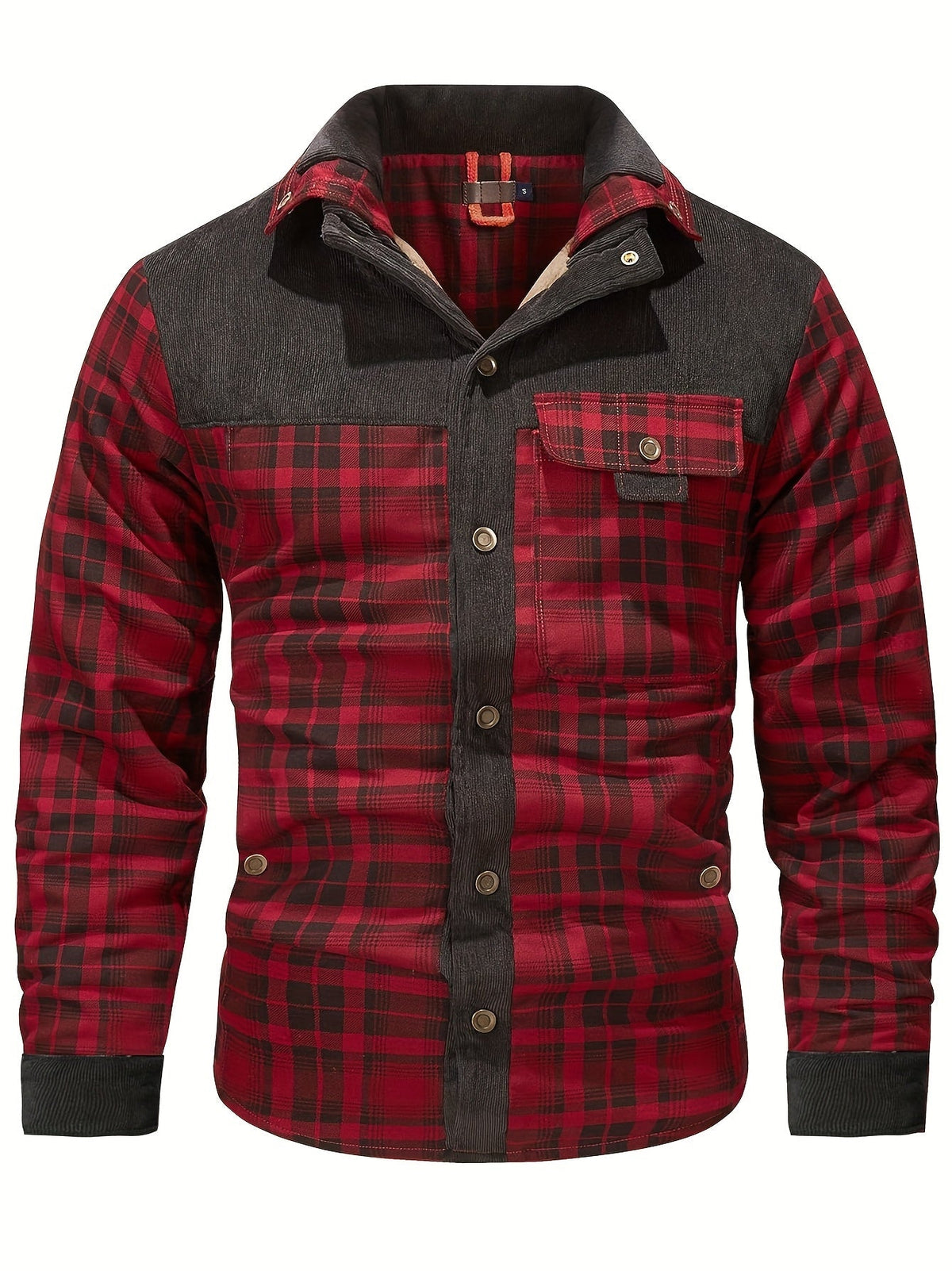 Dalmas - Casual winterjas met ruitjesmotief
