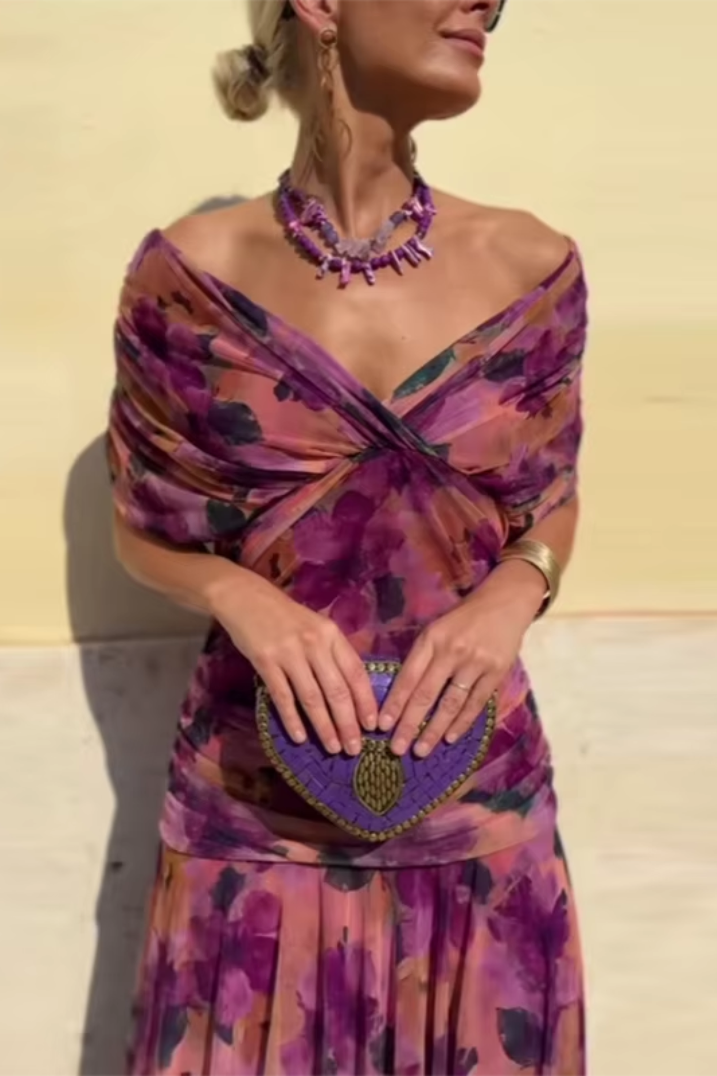 Lady™ - Elegante Maxijurk voor feestelijke gelegenheden met V-hals