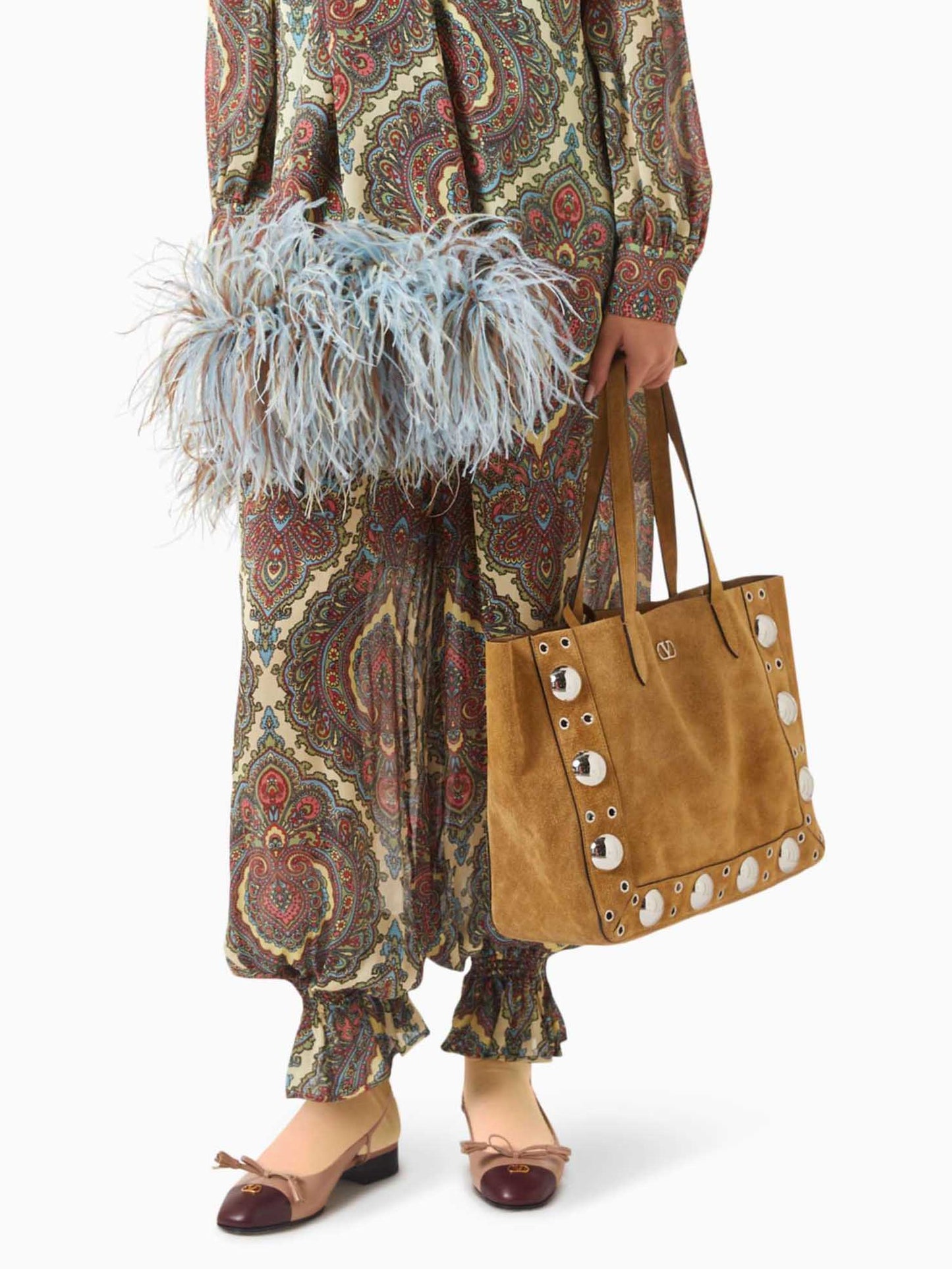 Retro Paisley Print Shirt En Broek Twee-Delige Set