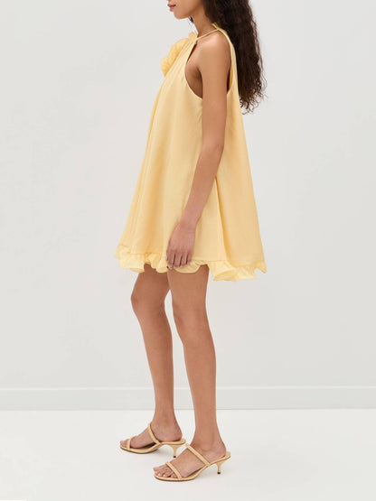 Vakantie Stijl Drie-dimensionale Bloem Jurk