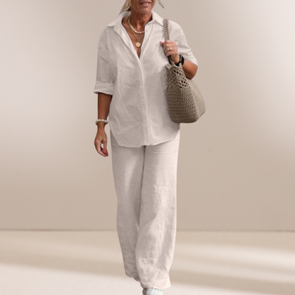 Isadora | Linnen Shirt & Broek Set