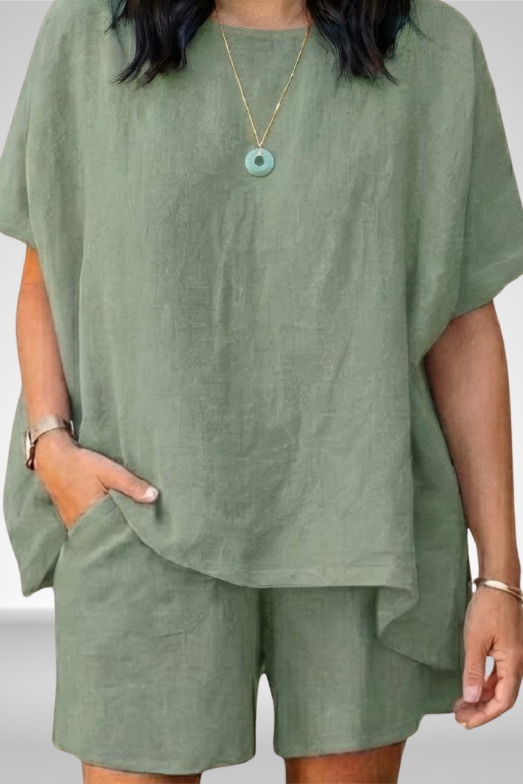 Rosalie | Linnen Shirt & Shorts Set