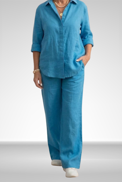 Isadora | Linnen Shirt & Broek Set