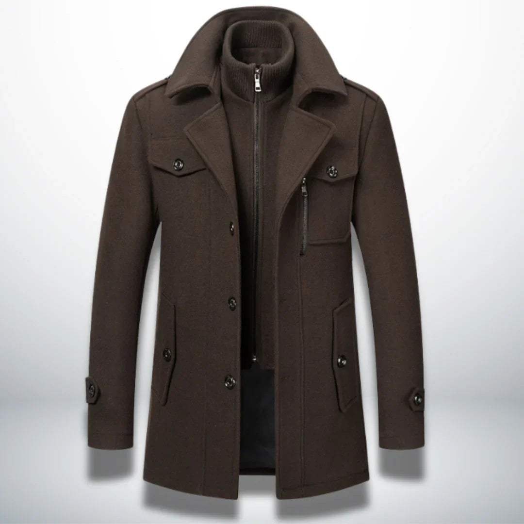 Sommerfeld | Luxe trenchcoat met dubbele kraag voor heren