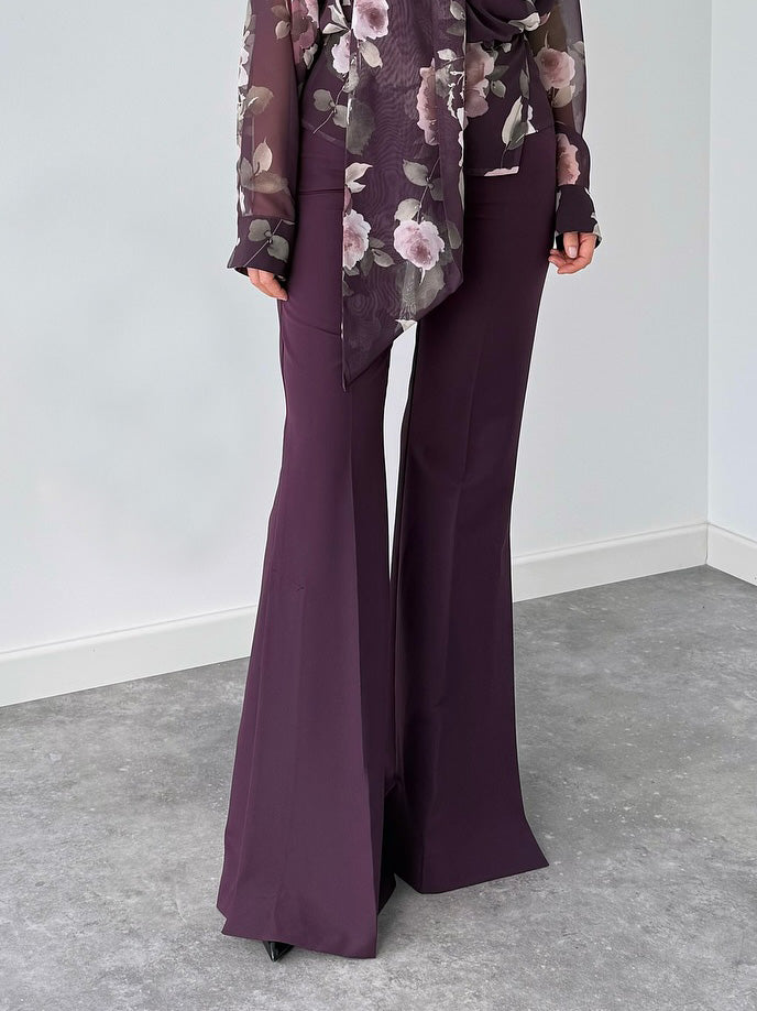 Exquisite Geprinte Lange Mouwen Shirt Twee-delige Set