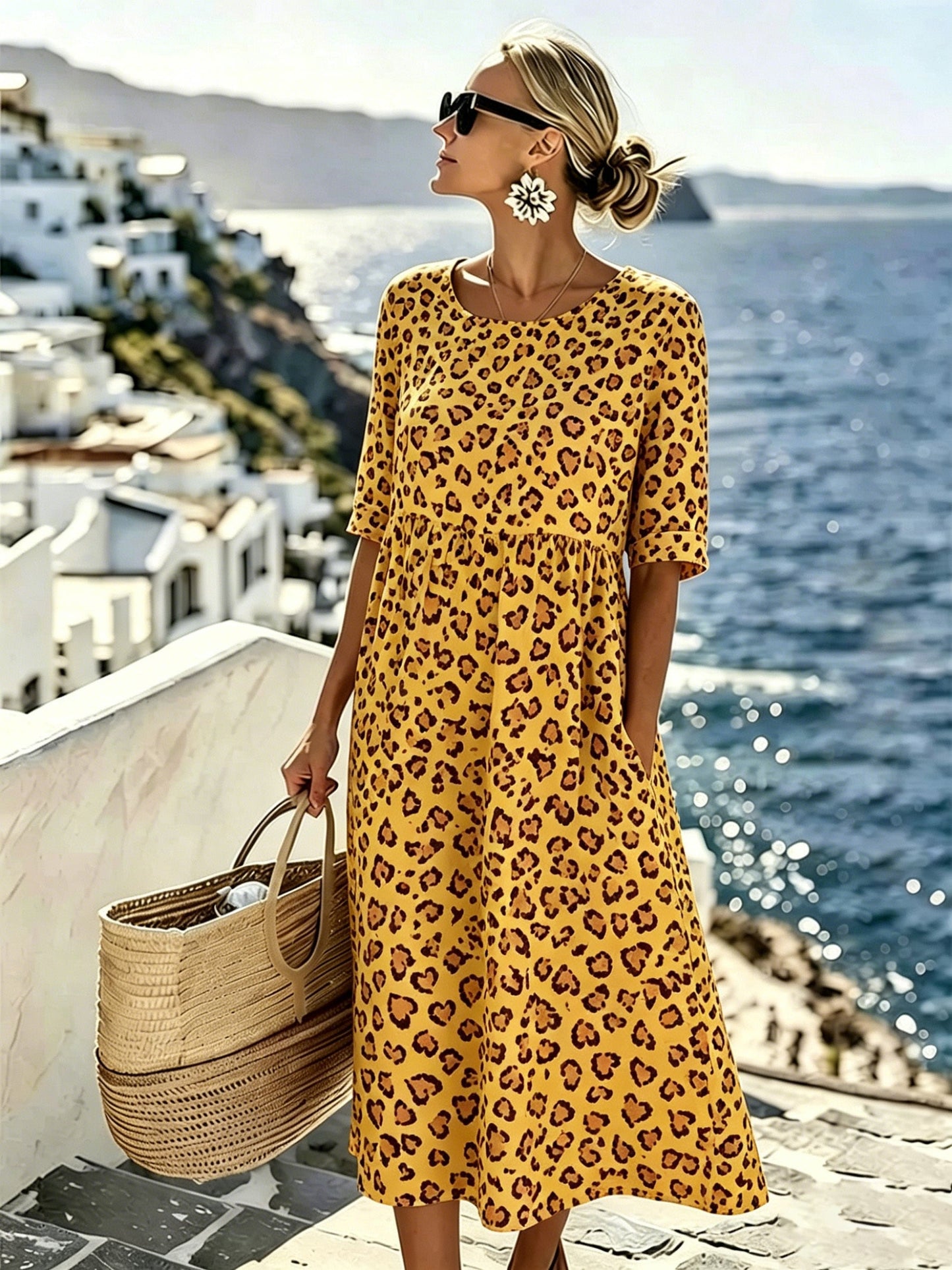 Serafina | Midi Jurk Brezza Paisley