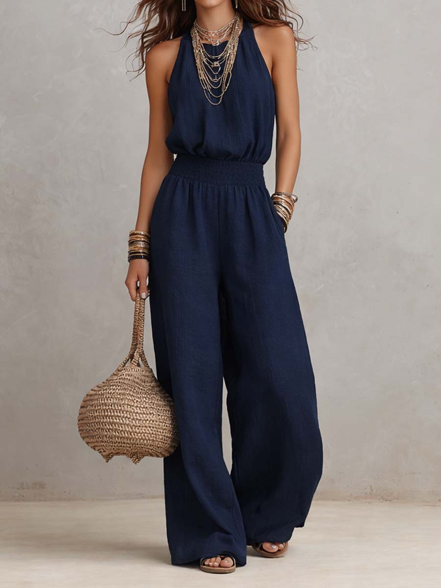 Valeria | Elegante jumpsuit met halternek