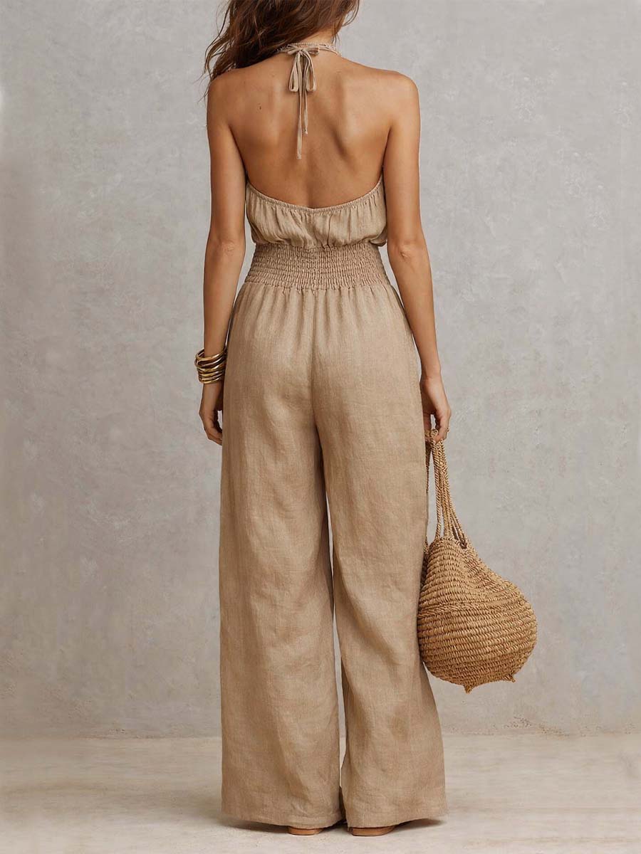 Valeria | Elegante jumpsuit met halternek