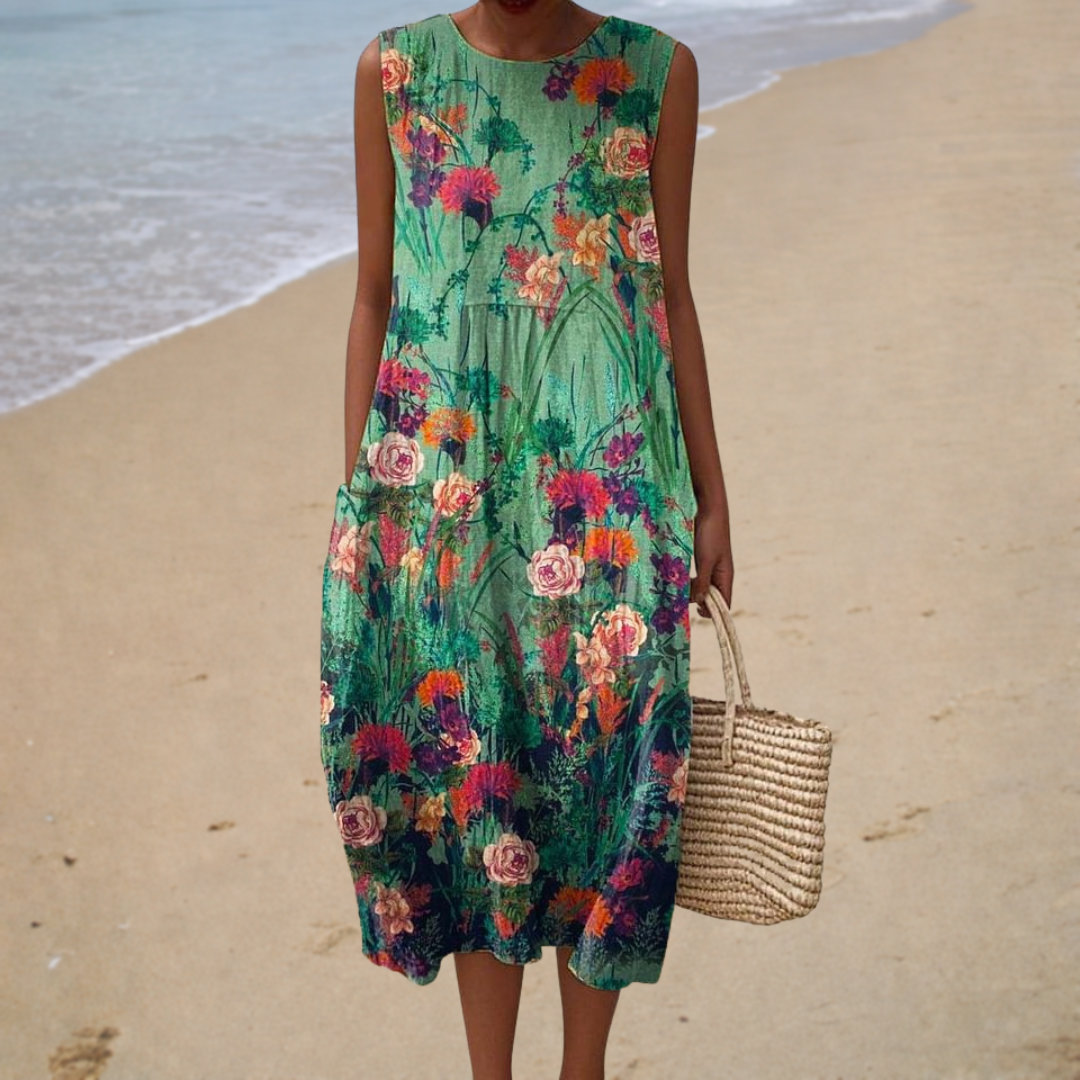 Beatrice | Midi Bloemenjurk