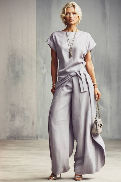 Korte Mouwen Top En Cocoon Broek Set