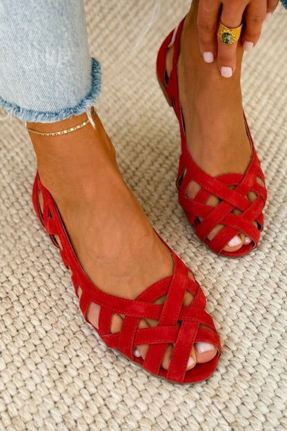 Caterina Gekleurde Gevlochten Sandalen Comfort