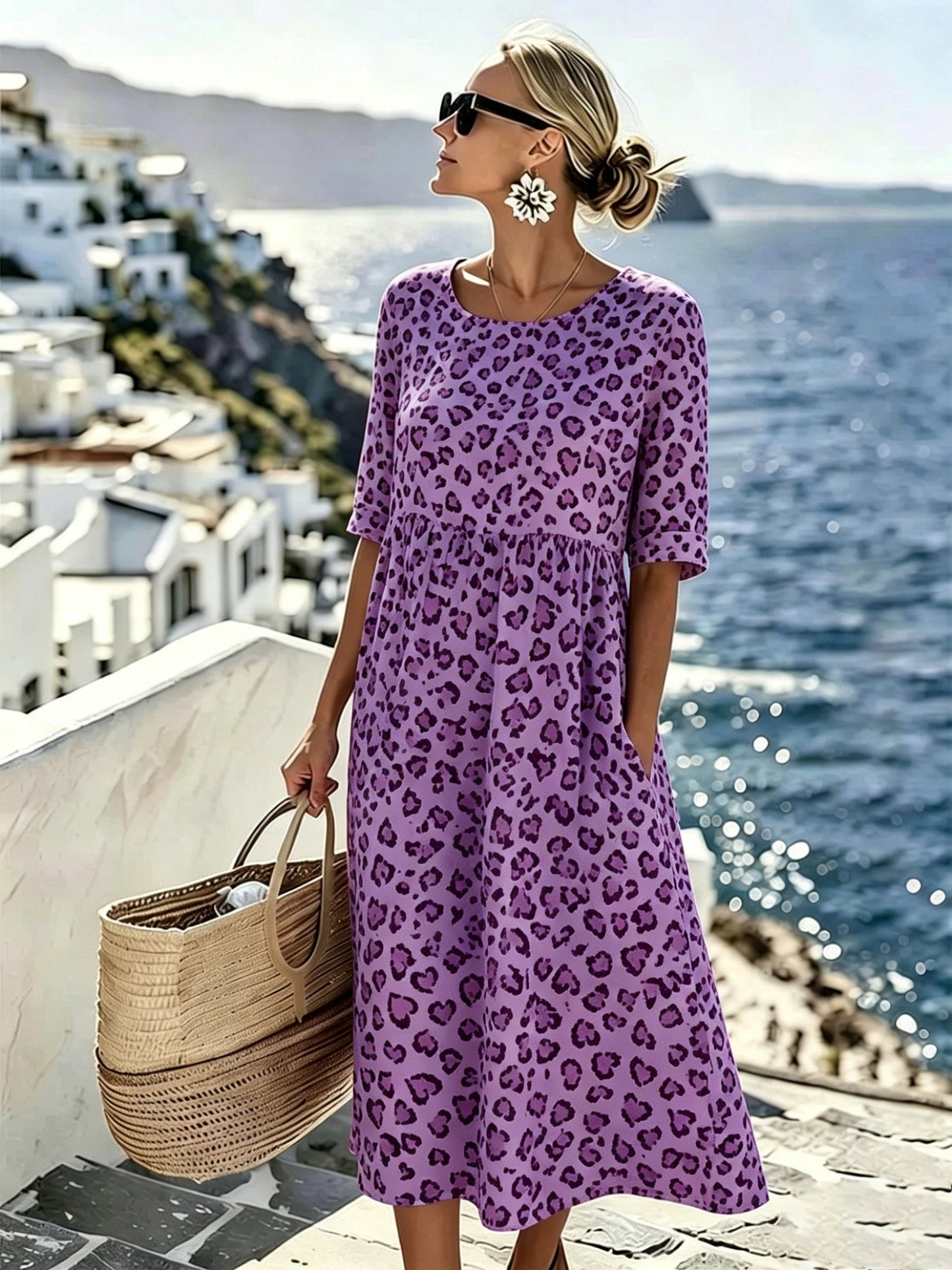 Serafina | Midi Jurk Brezza Paisley