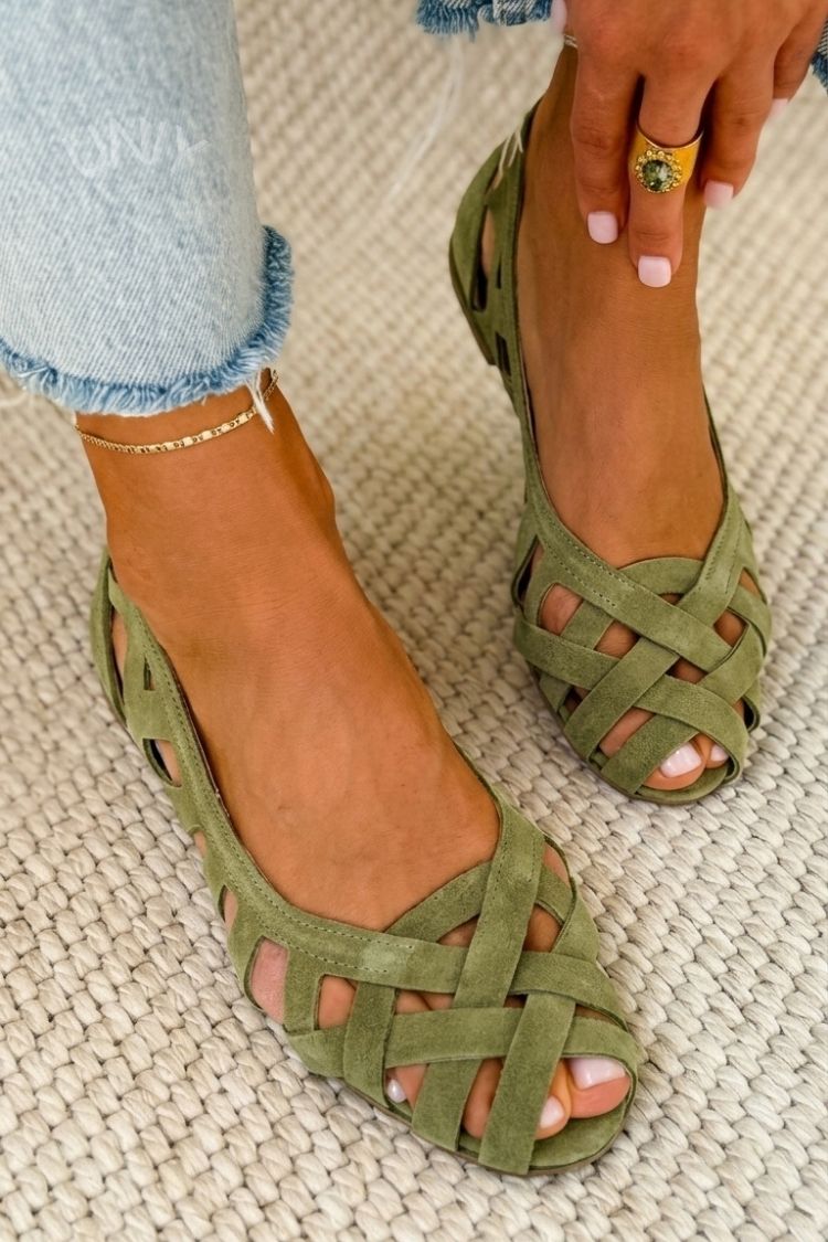 Caterina Gekleurde Gevlochten Sandalen Comfort